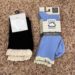 Over the knee socks. 2 pairs.